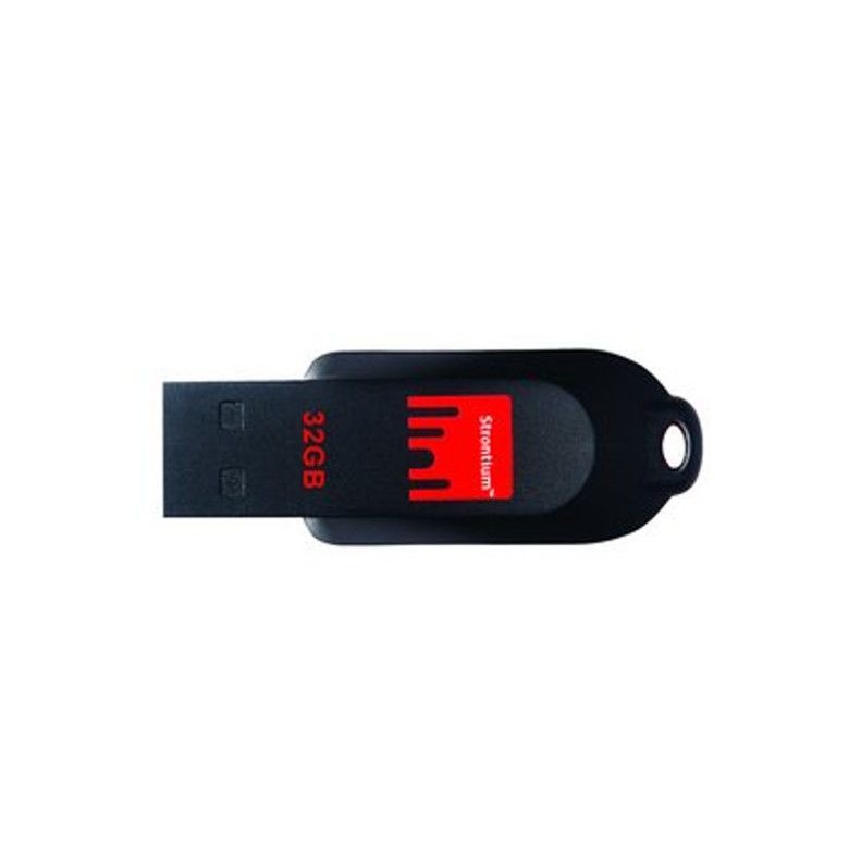 Strontium Pollex USB 32 GB Flash Drive (Black, Red)